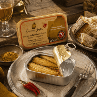 Alternative view of Mackerel Fillets In Olive Oil with Curry and Chilli Pepper